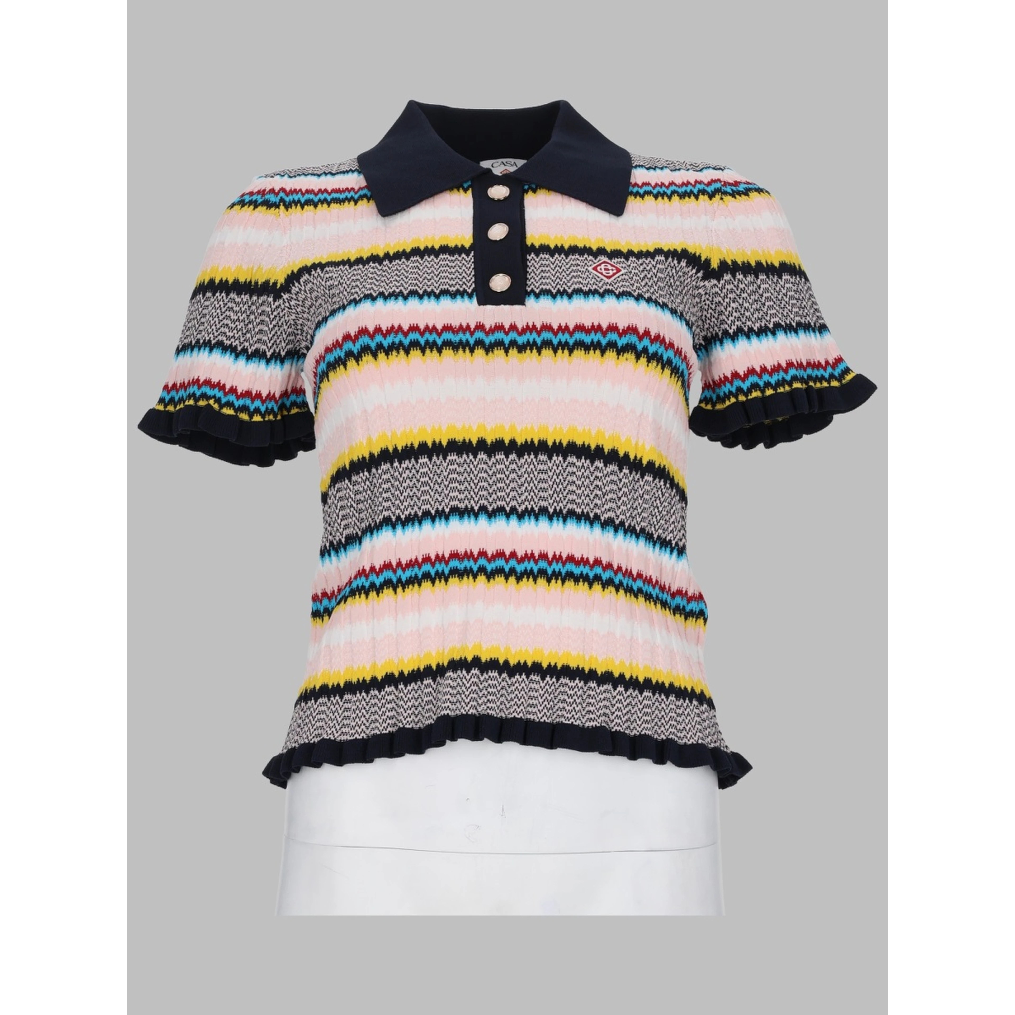 MAGLIA POLO CON MOTIVO CHEVRON