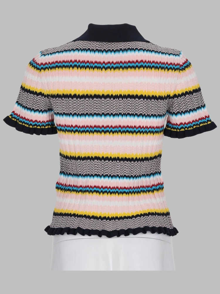MAGLIA POLO CON MOTIVO CHEVRON alternative
