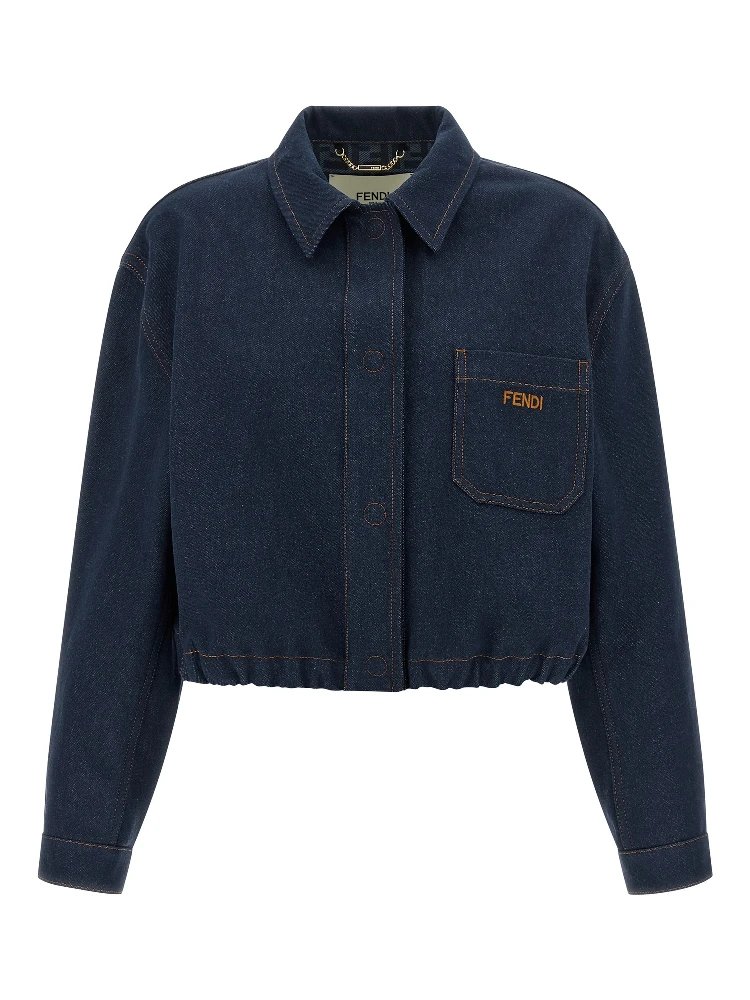 Blue Cotton Denim Jacket