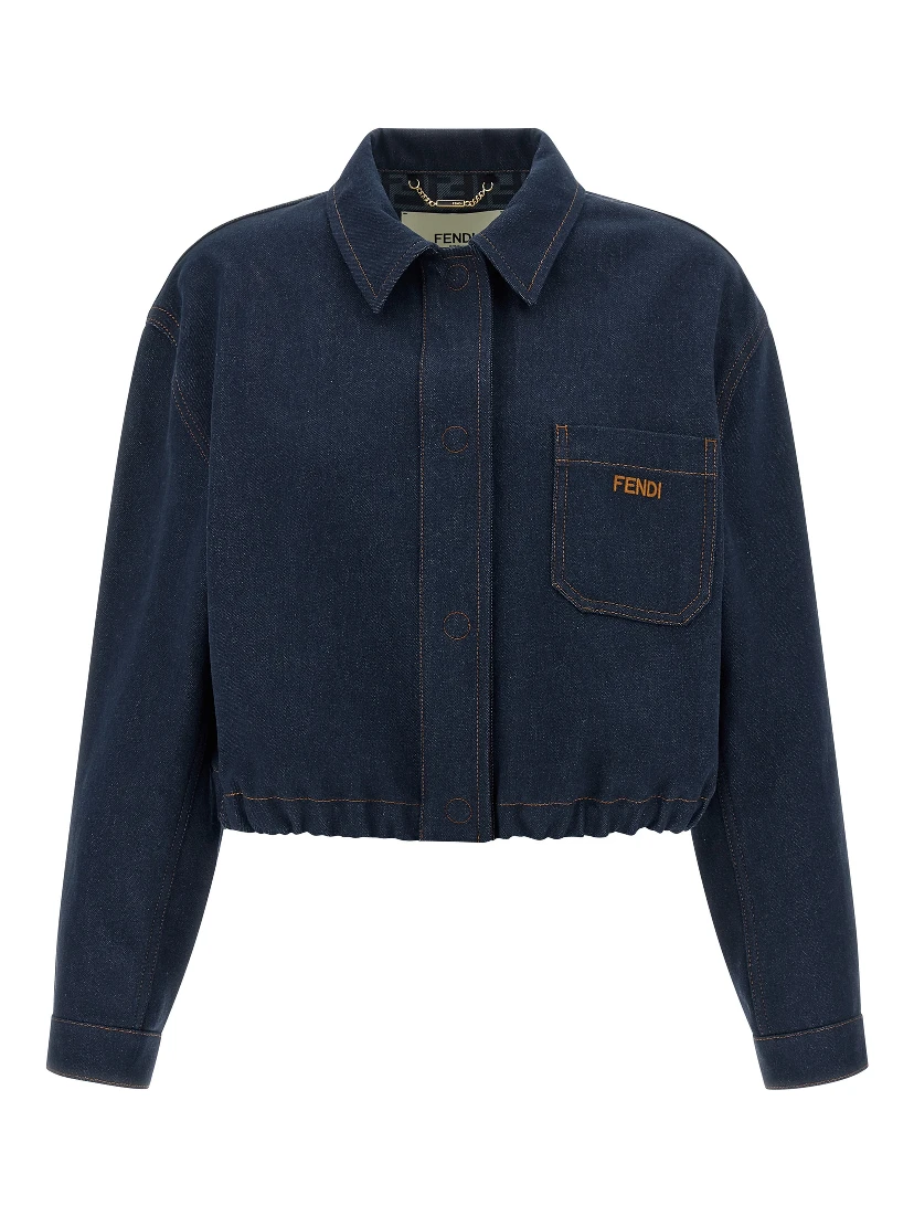 Blue Cotton Denim Jacket