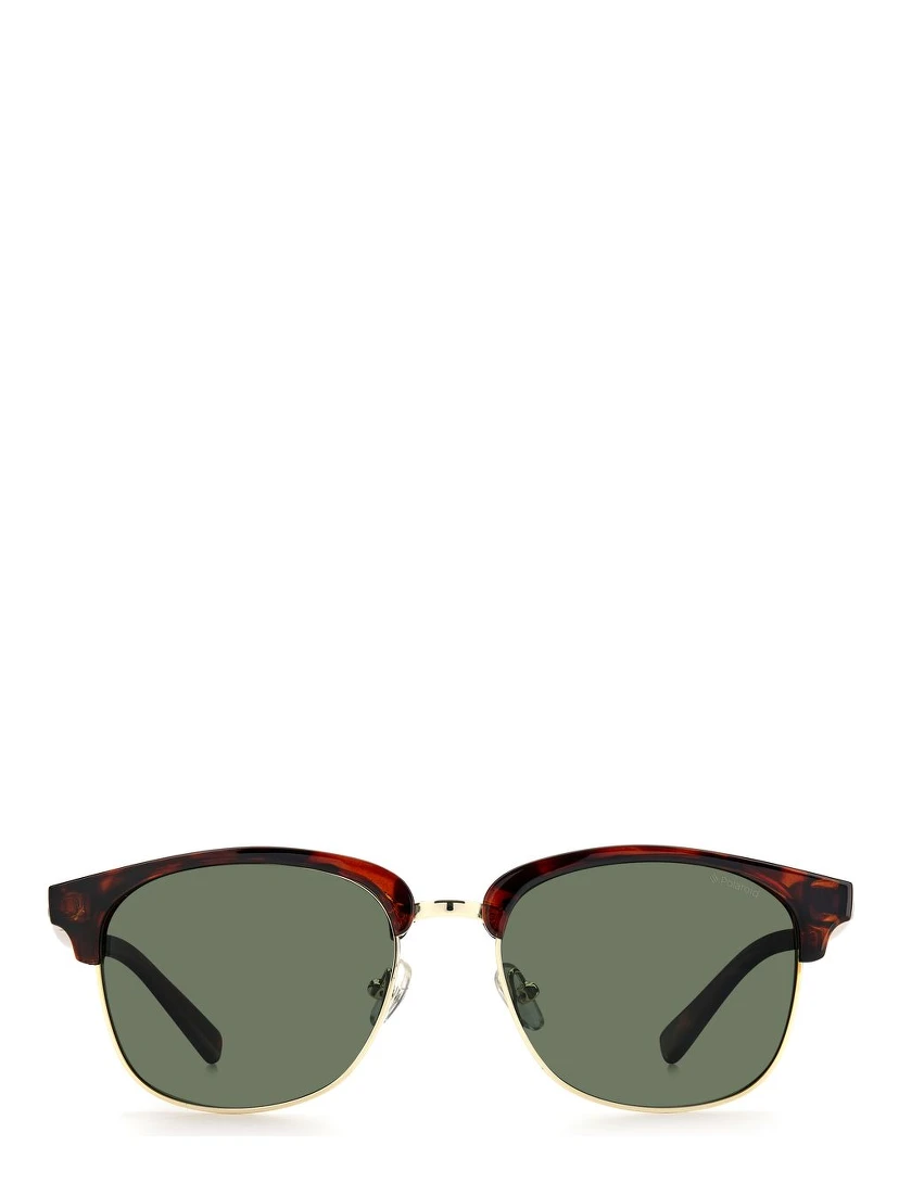 Brown Metal Sunglasses