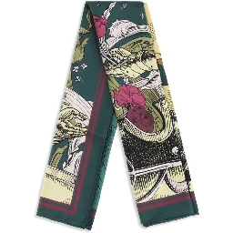 Bicolor Silk Scarf