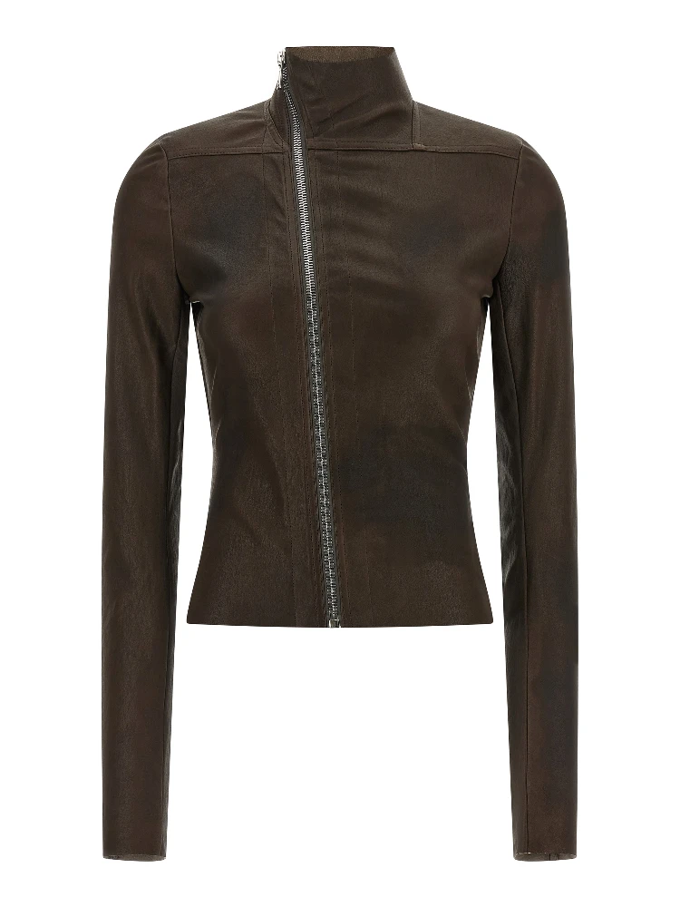 Brown Lamb Leather Leather Jacket