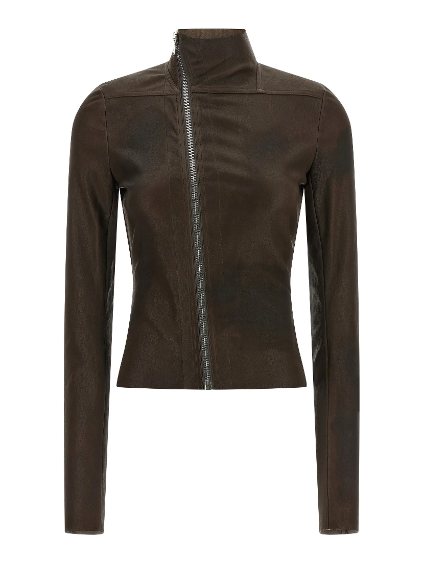Brown Lamb Leather Leather Jacket