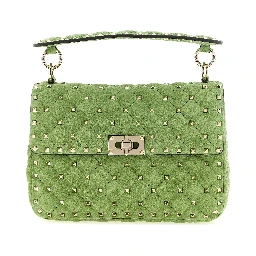 Bicolor Calfskin Shoulder Bag