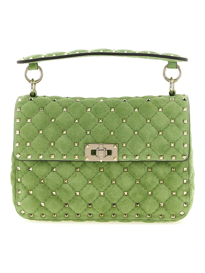 Bicolor Calfskin Shoulder Bag