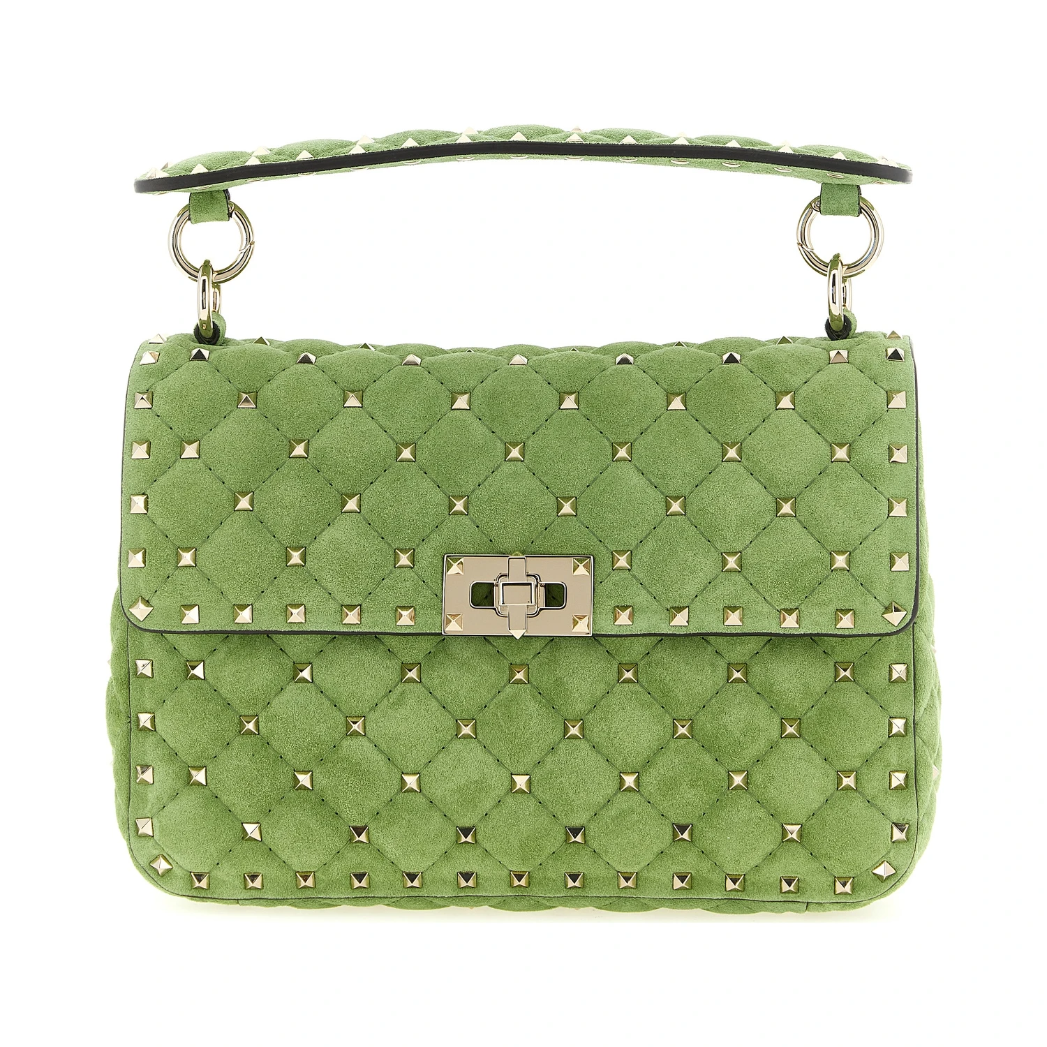 Bicolor Calfskin Shoulder Bag