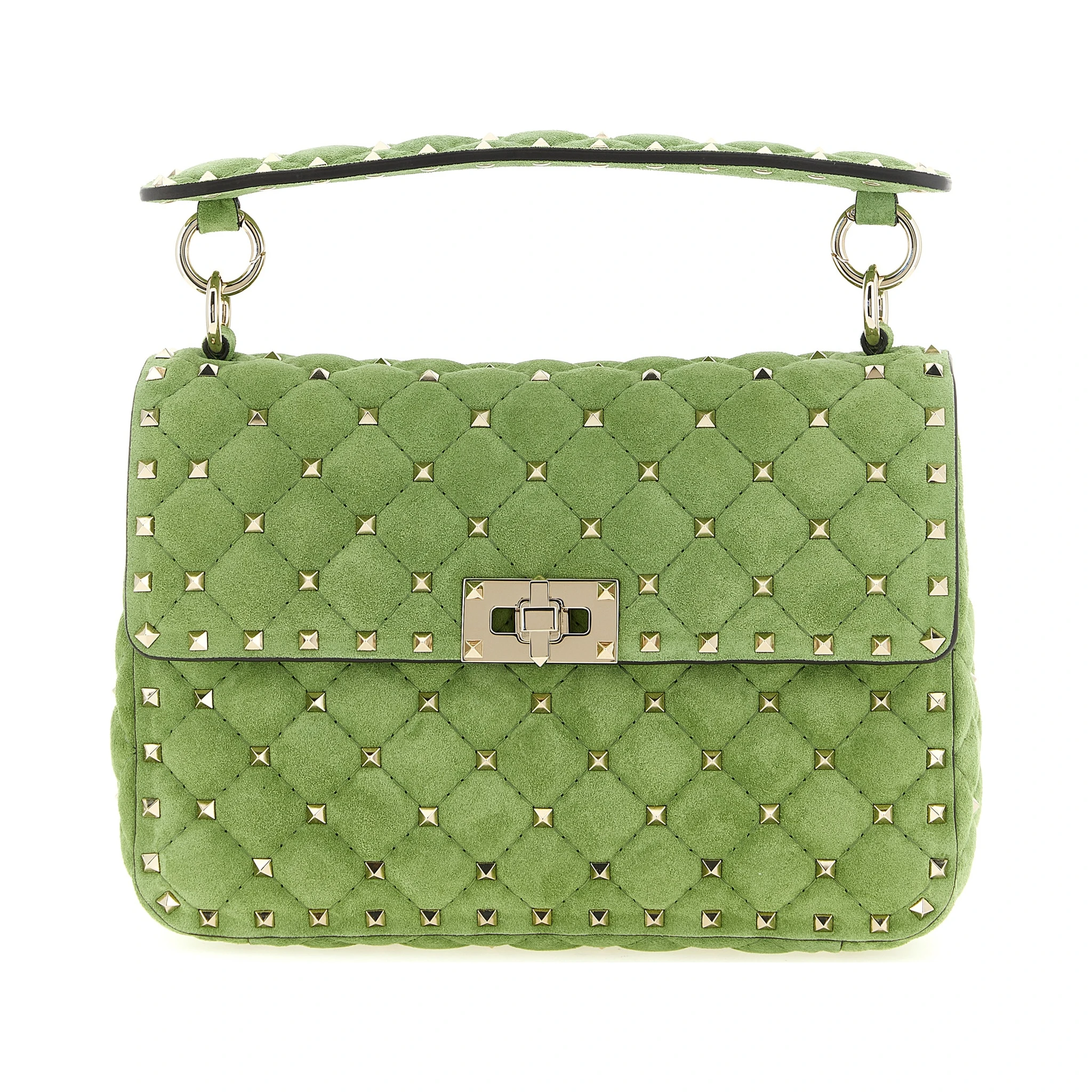 Bicolor Calfskin Shoulder Bag