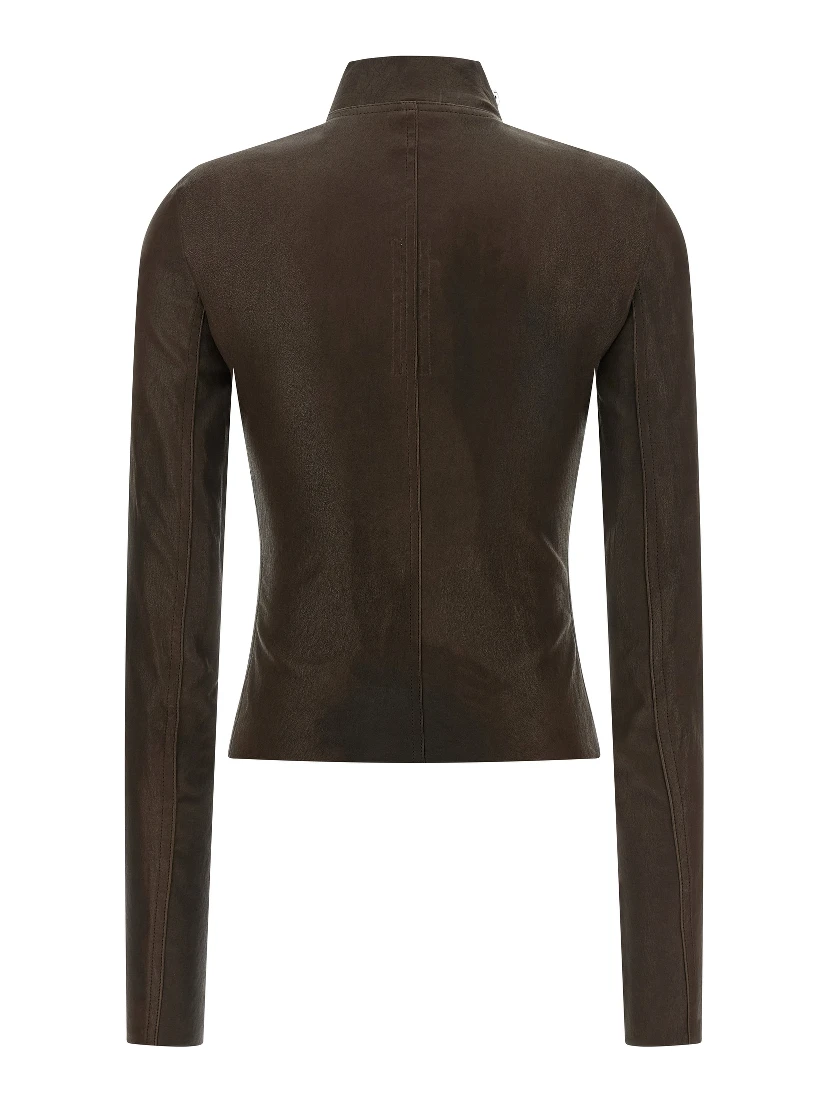 Brown Lamb Leather Leather Jacket