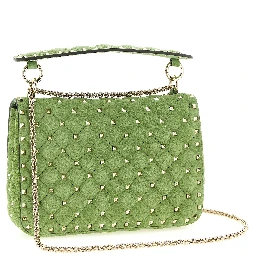 Bicolor Calfskin Shoulder Bag