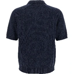 Blue Linen Cardigan
