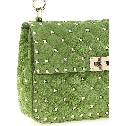 Bicolor Calfskin Shoulder Bag