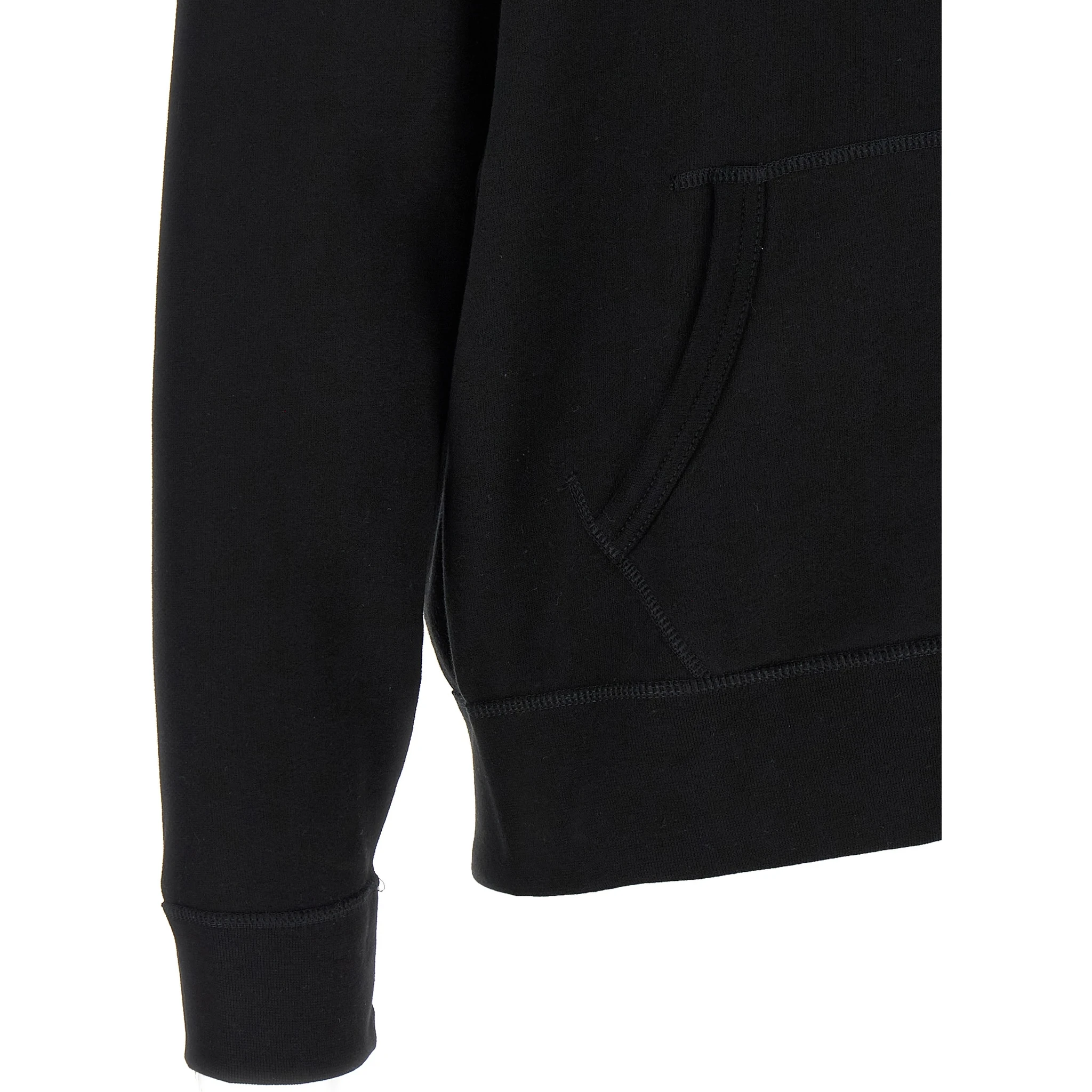Black Cotton Sweatshirt