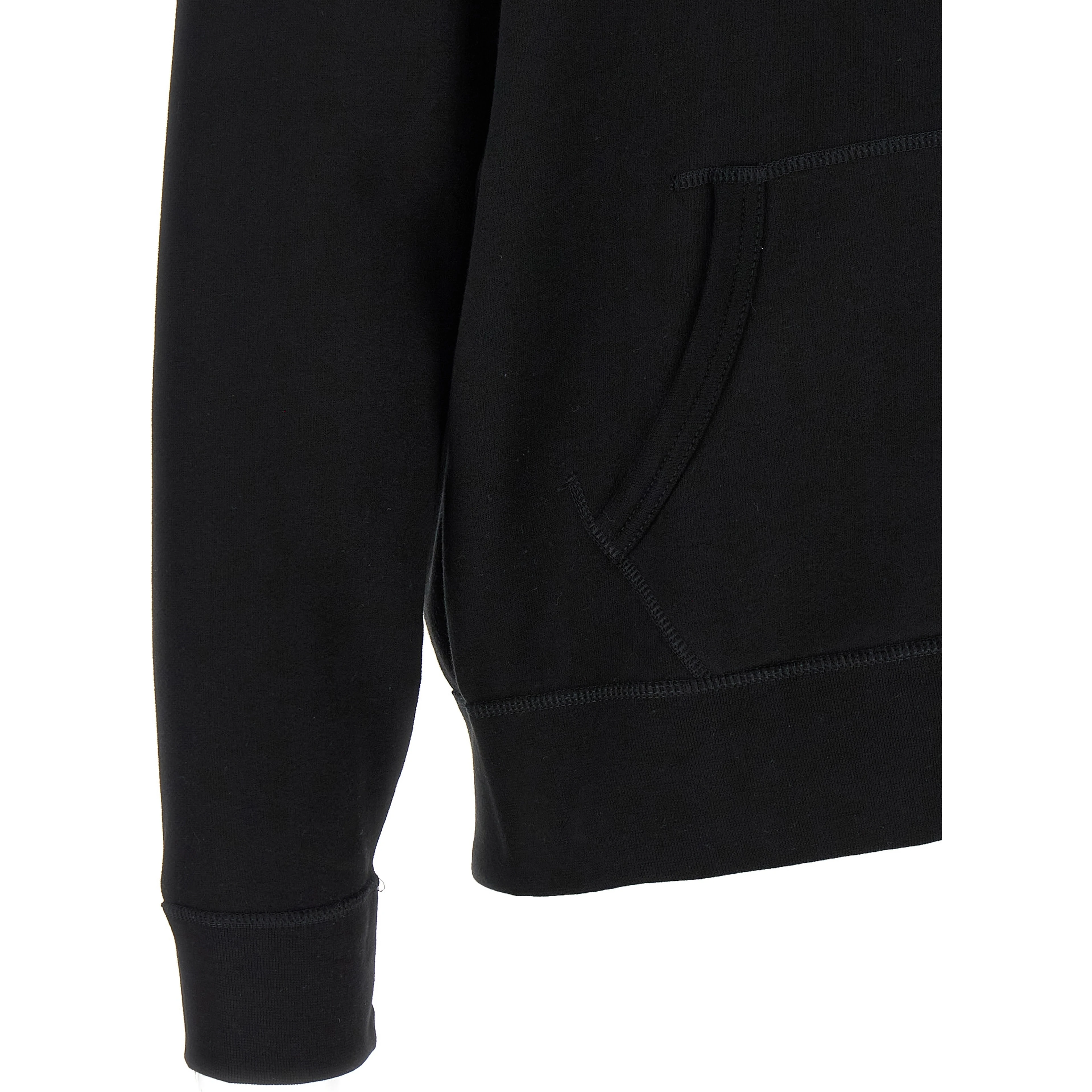 Black Cotton Sweatshirt