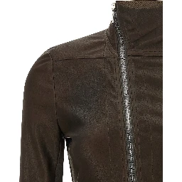 Brown Lamb Leather Leather Jacket