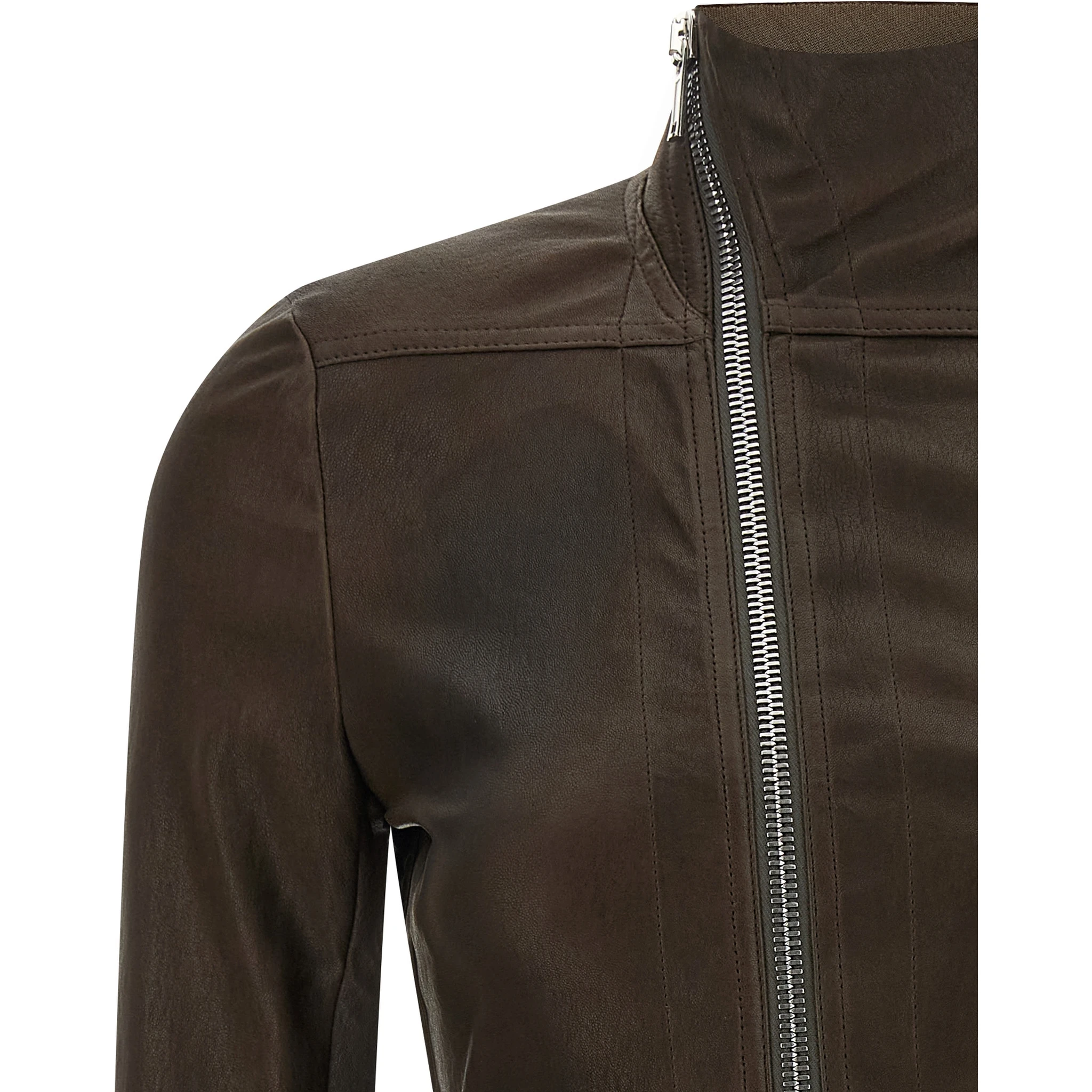 Brown Lamb Leather Leather Jacket