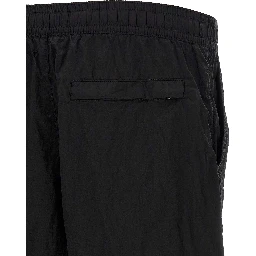 Black Polyamide Cargo Shorts