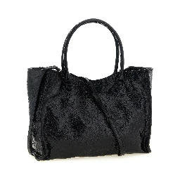 Black Lamb Leather Tote Bag