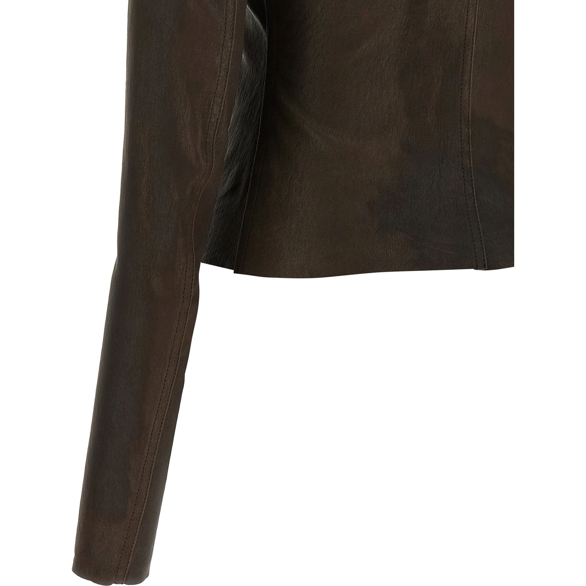 Brown Lamb Leather Leather Jacket