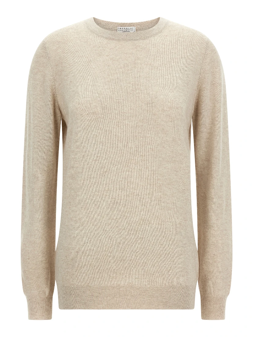 Beige Cashmere Cardigan