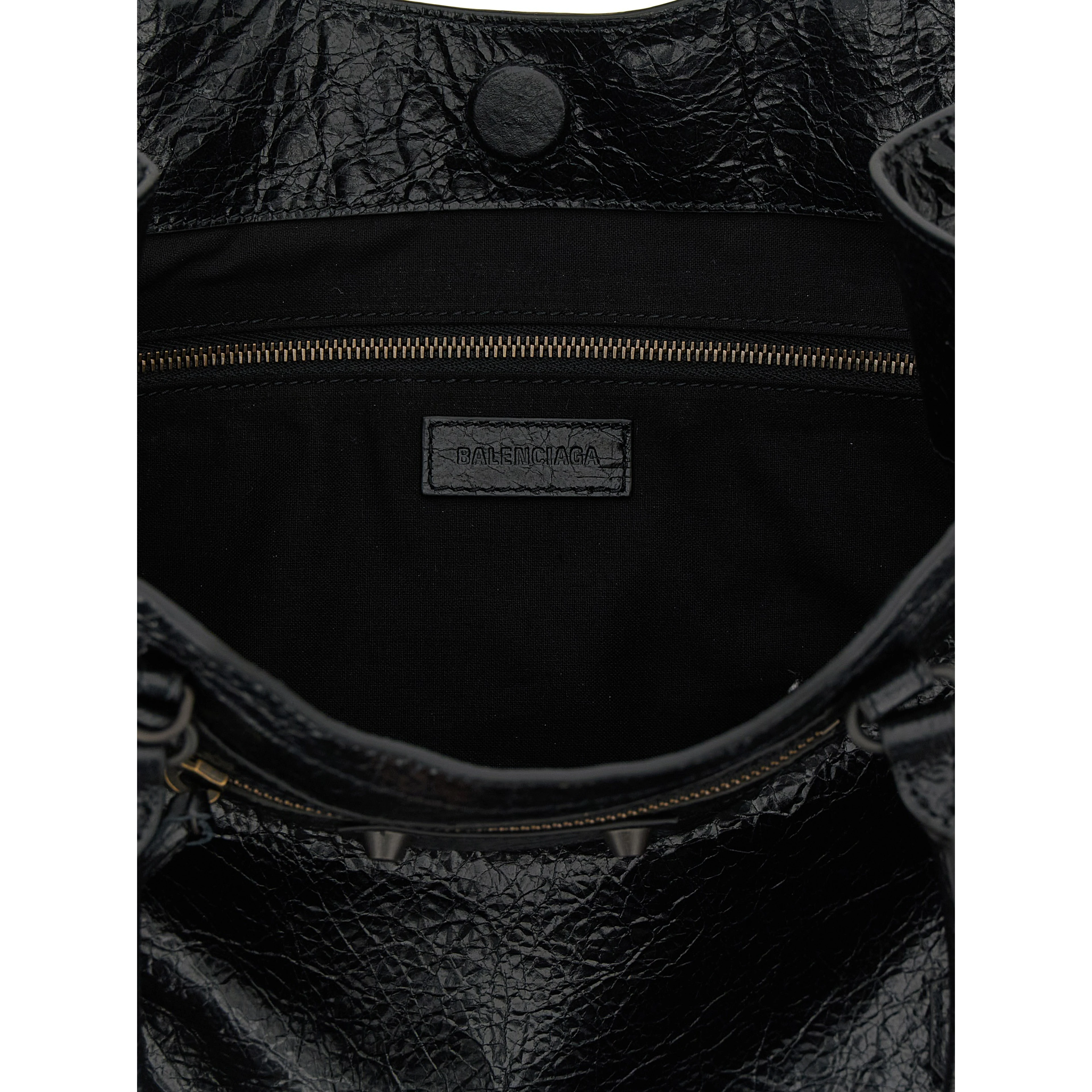 Black Lamb Leather Tote Bag