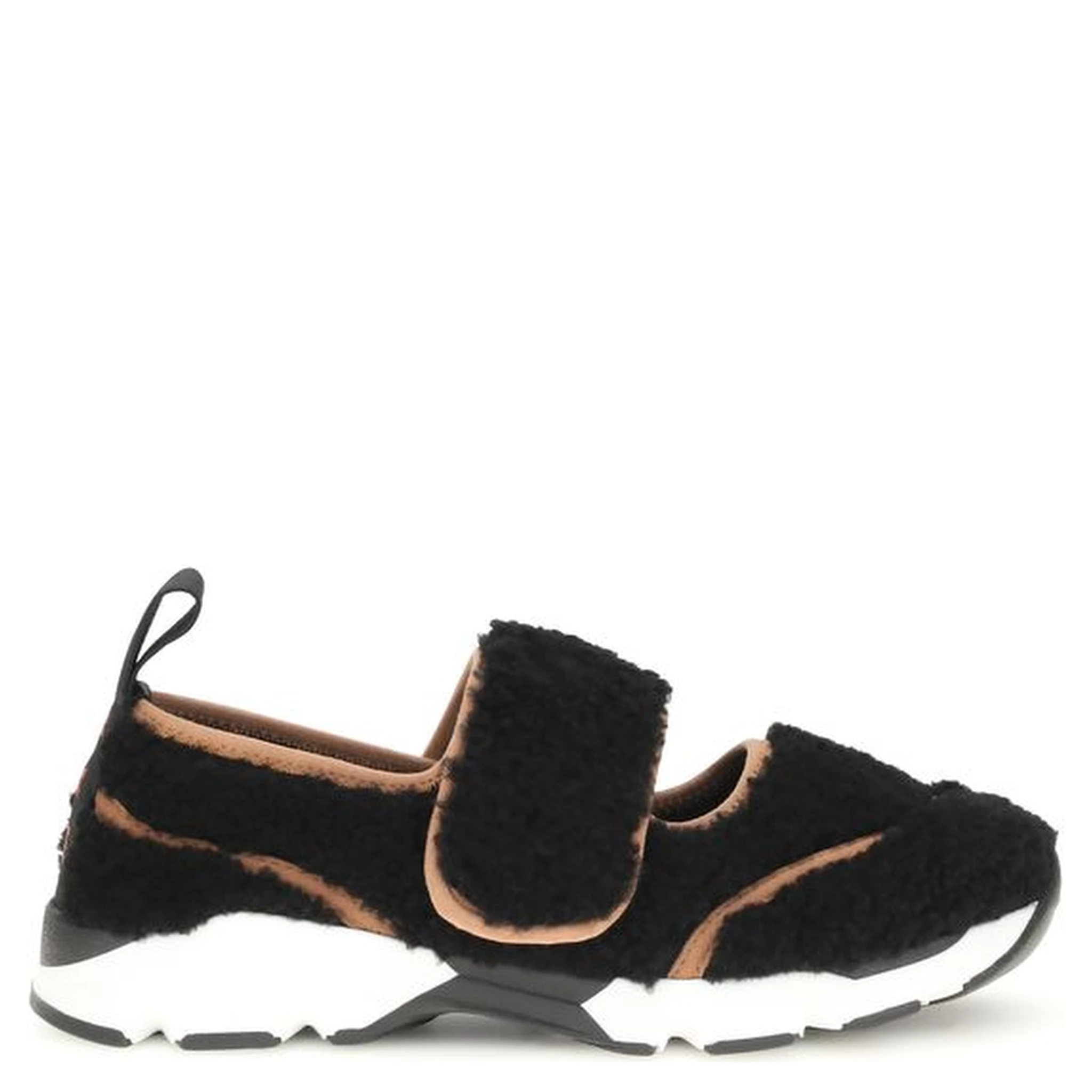 Black Polyamide Athletic Sneakers