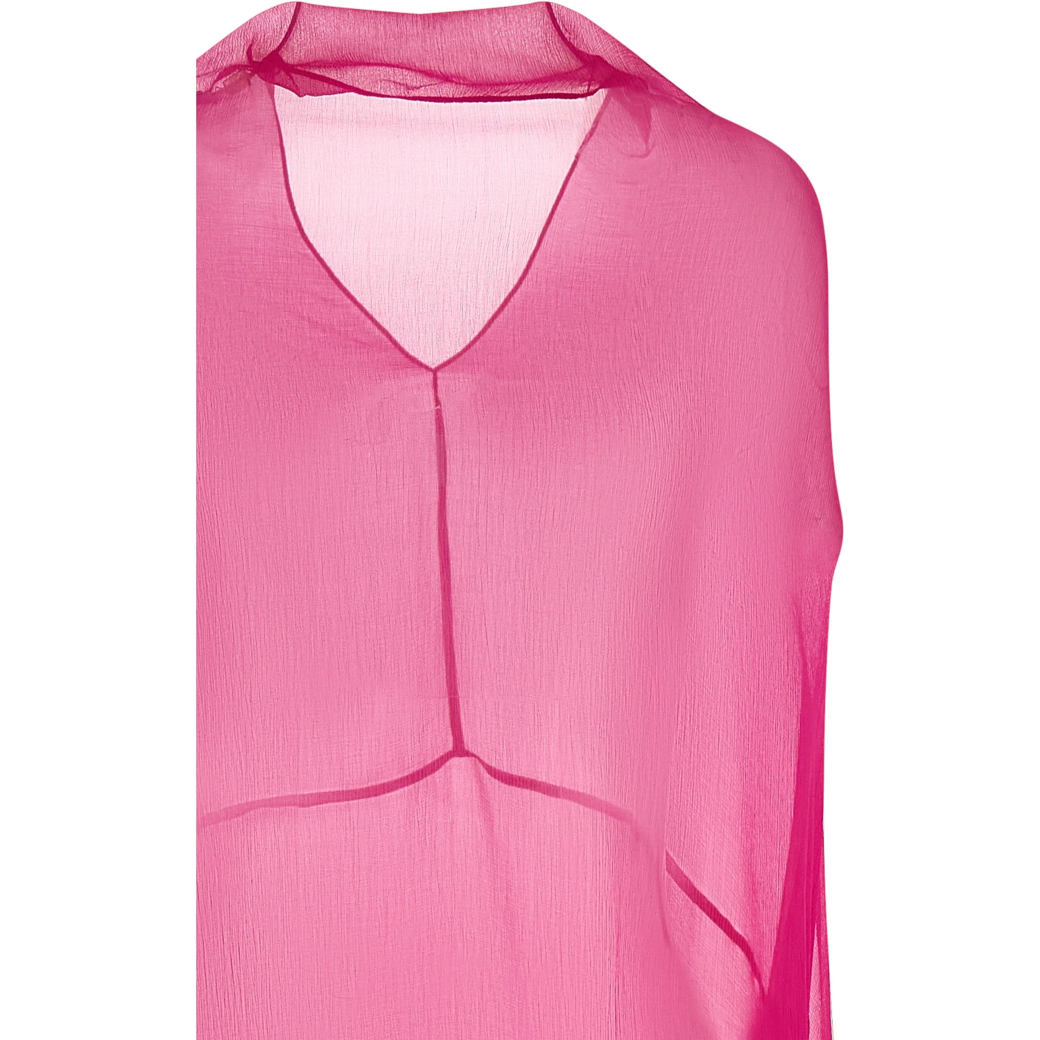 Fuchsia Silk Midi Dress