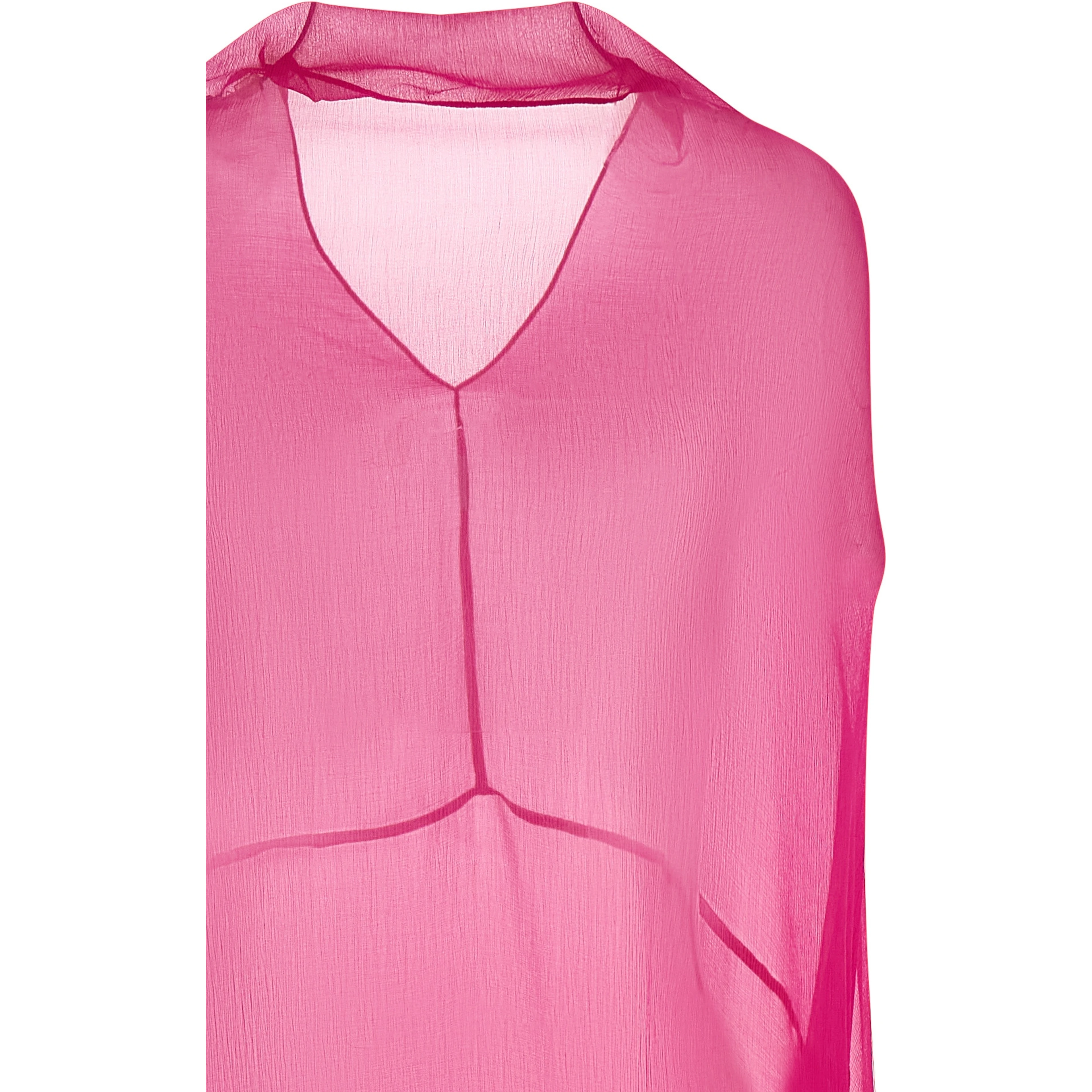 Fuchsia Silk Midi Dress