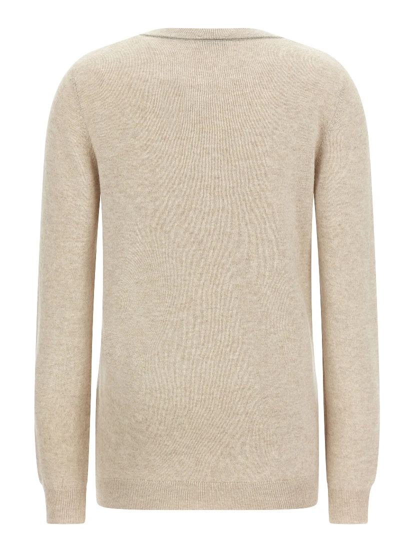 Beige Cashmere Cardigan