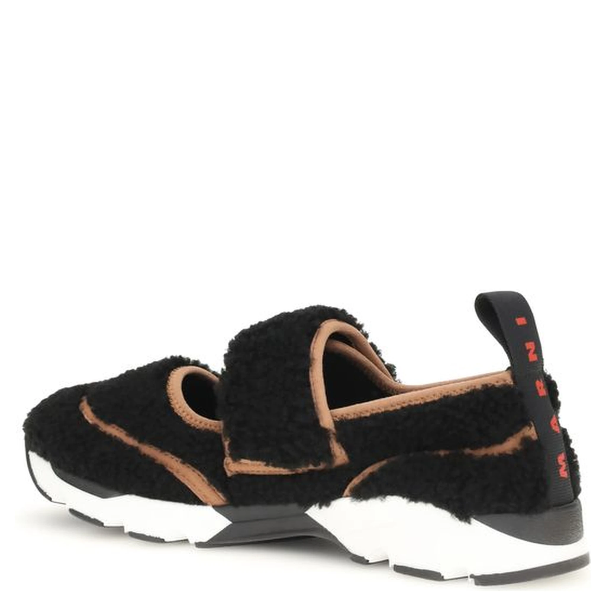Black Polyamide Athletic Sneakers