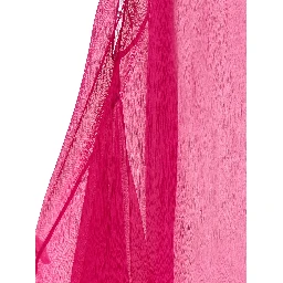 Fuchsia Silk Midi Dress