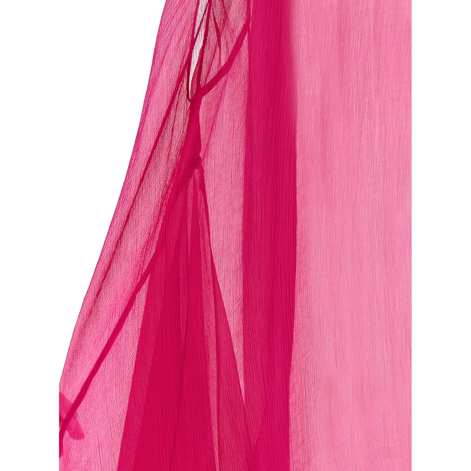 Fuchsia Silk Midi Dress