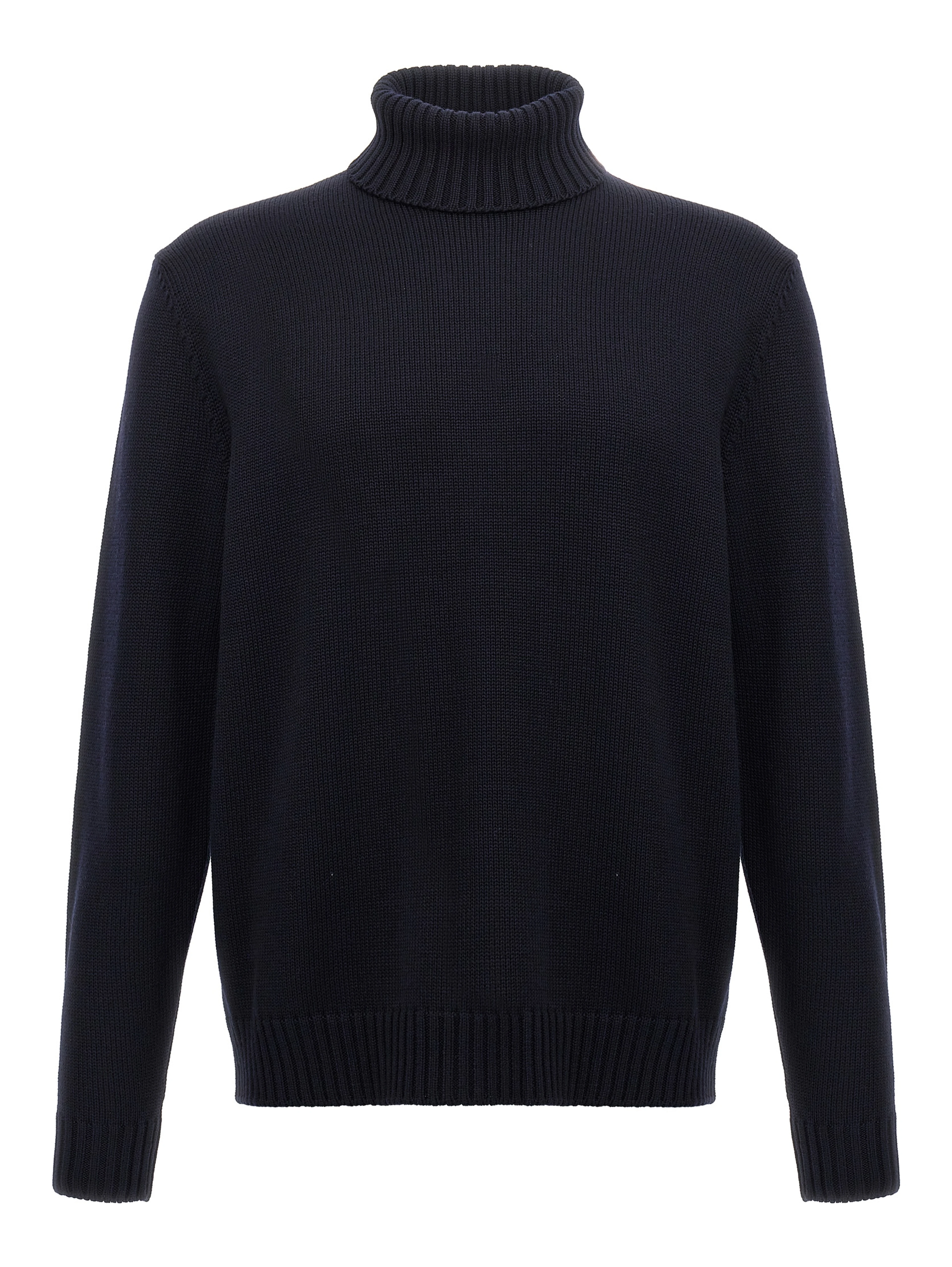 Blue Virgin Wool Cardigan