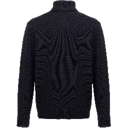 Blue Virgin Wool Cardigan