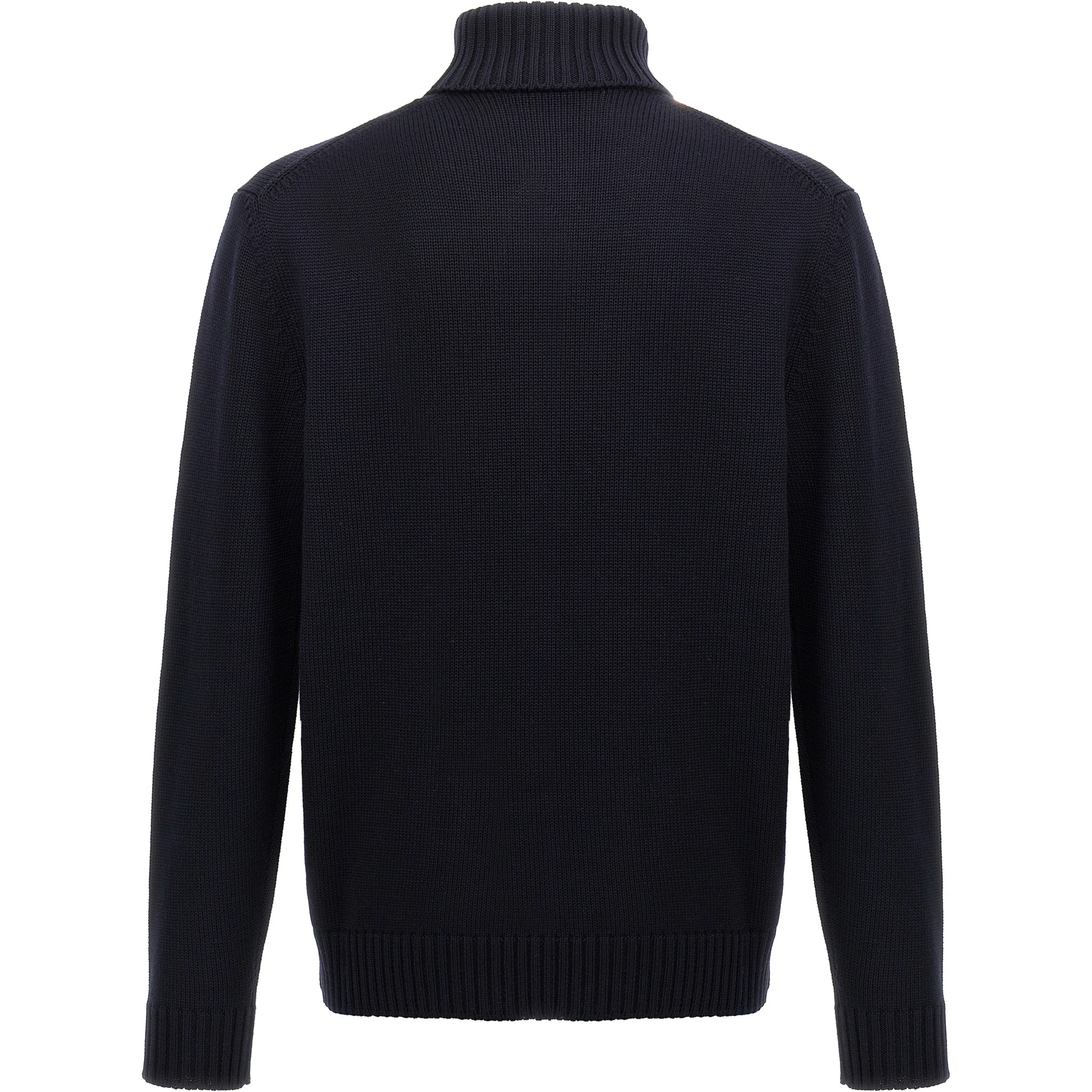 Blue Virgin Wool Cardigan