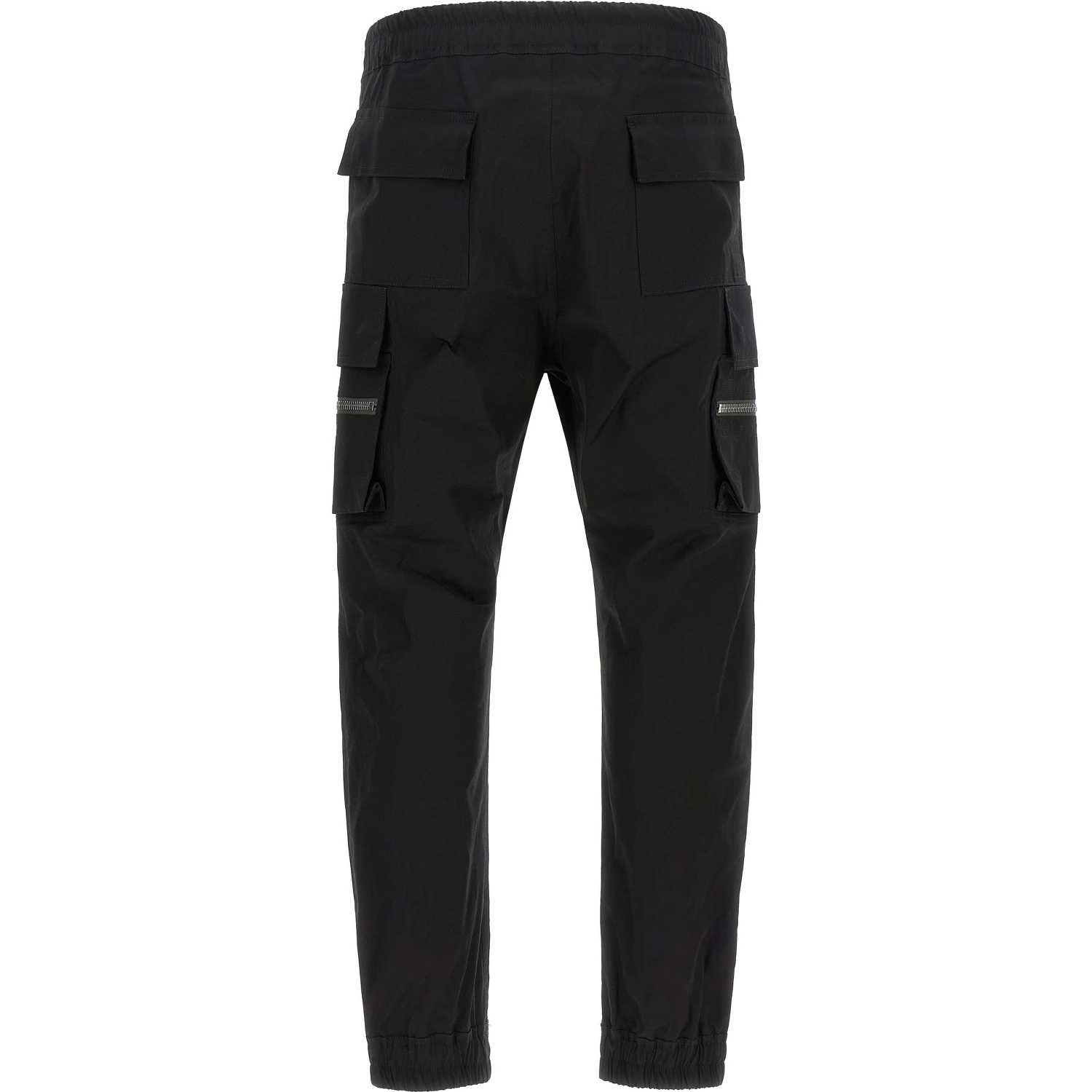 Black Cotton Cargo Pants