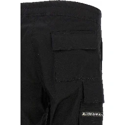 Black Cotton Cargo Pants