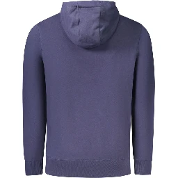 Blue Cotton Men's Hoodie
