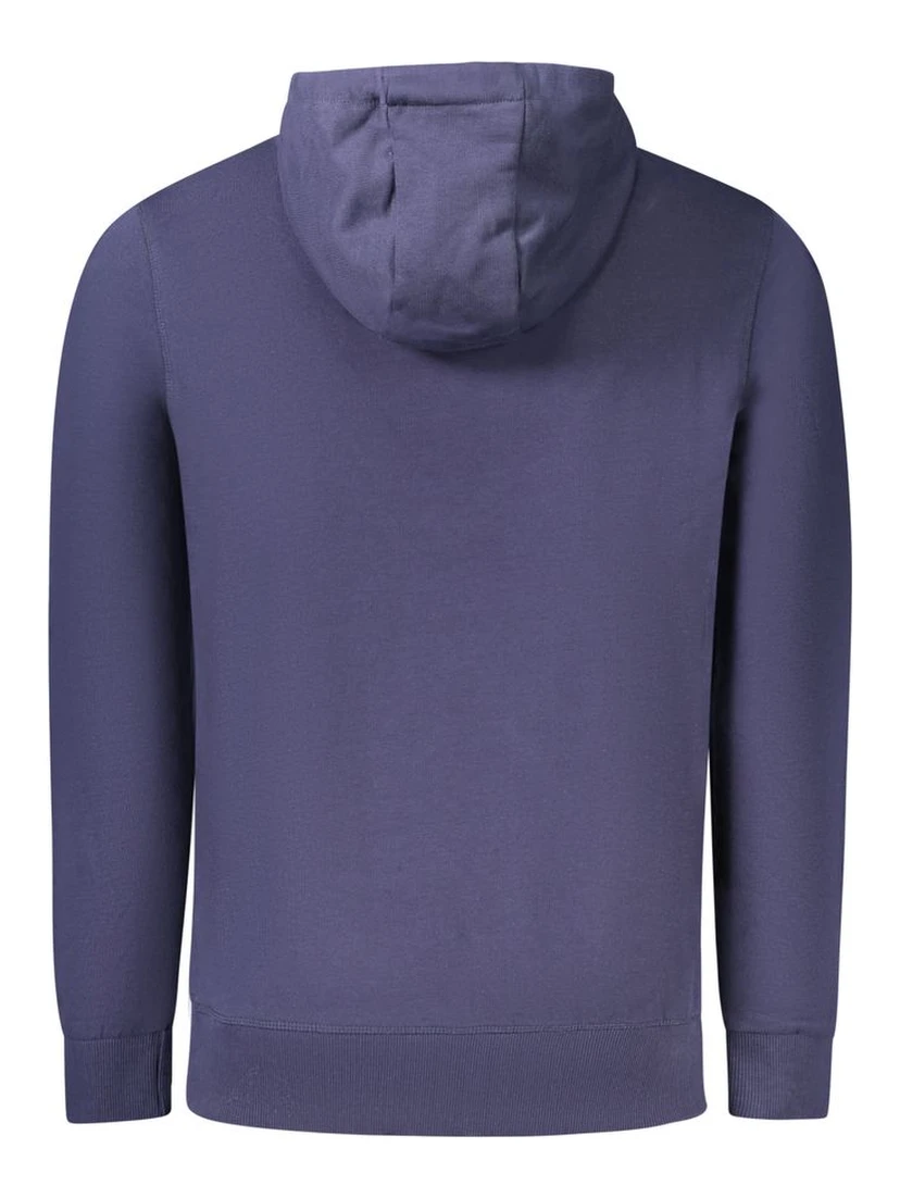 Blue Cotton Men's Hoodie