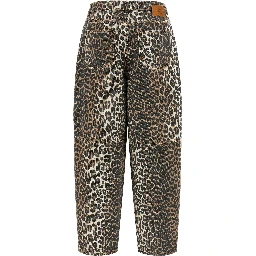 Brown Organic Cotton Cropped Jeans