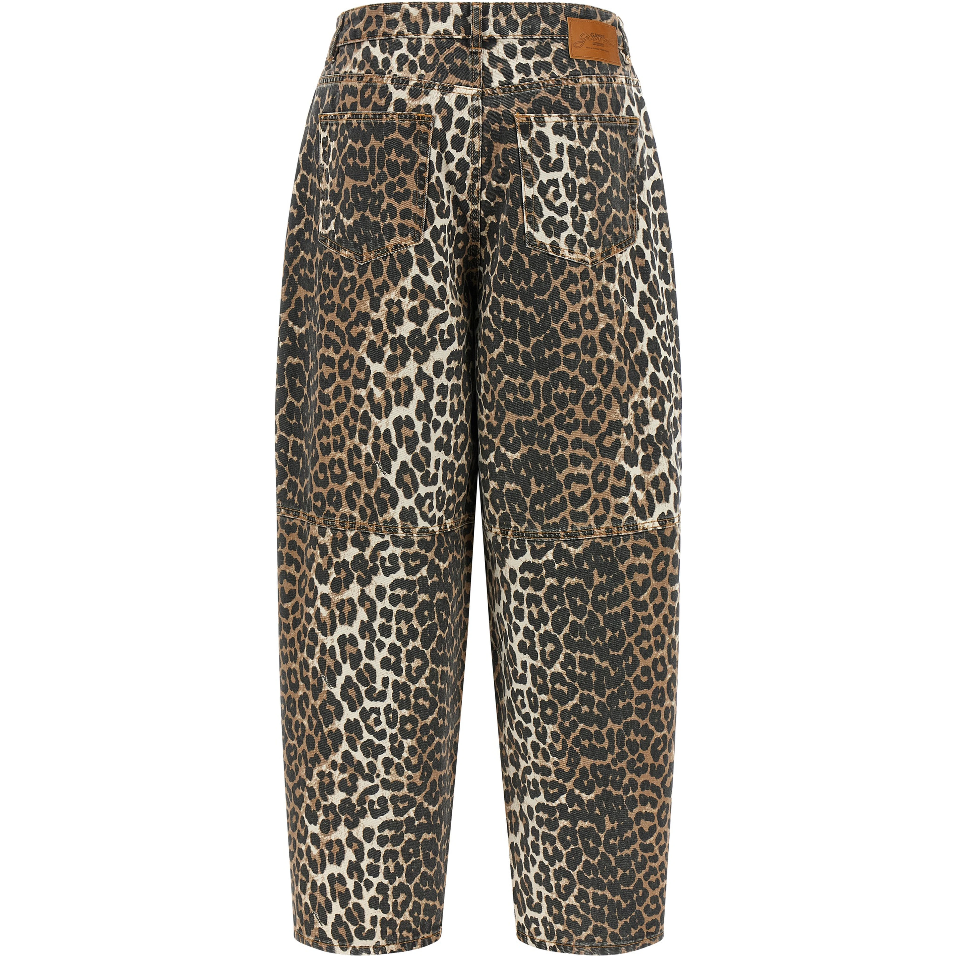 Brown Organic Cotton Cropped Jeans