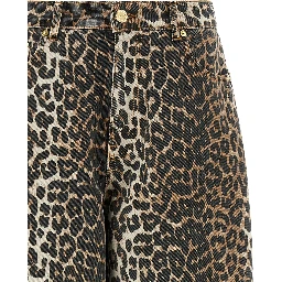 Brown Organic Cotton Cropped Jeans
