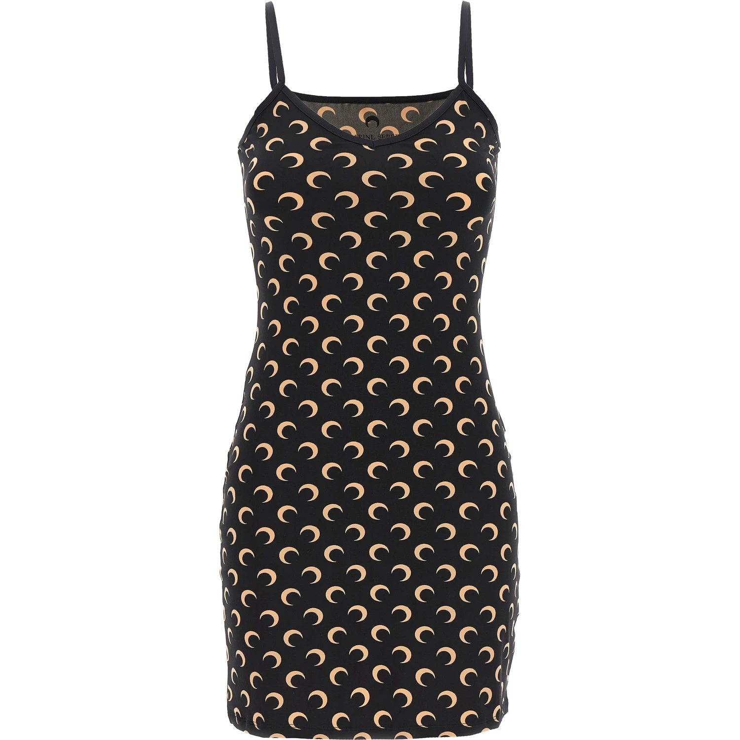 Black Polyamide Short Dress