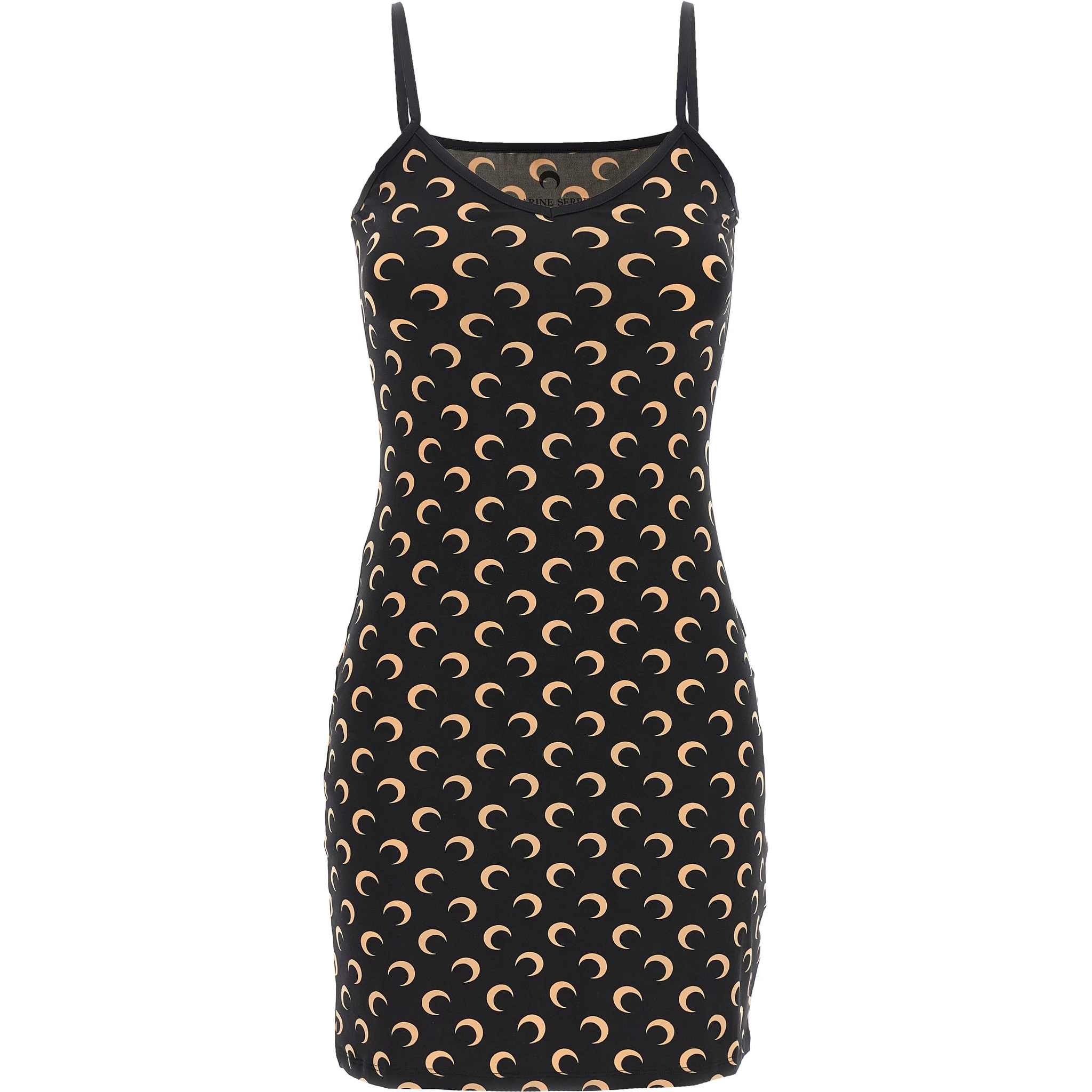 Black Polyamide Short Dress
