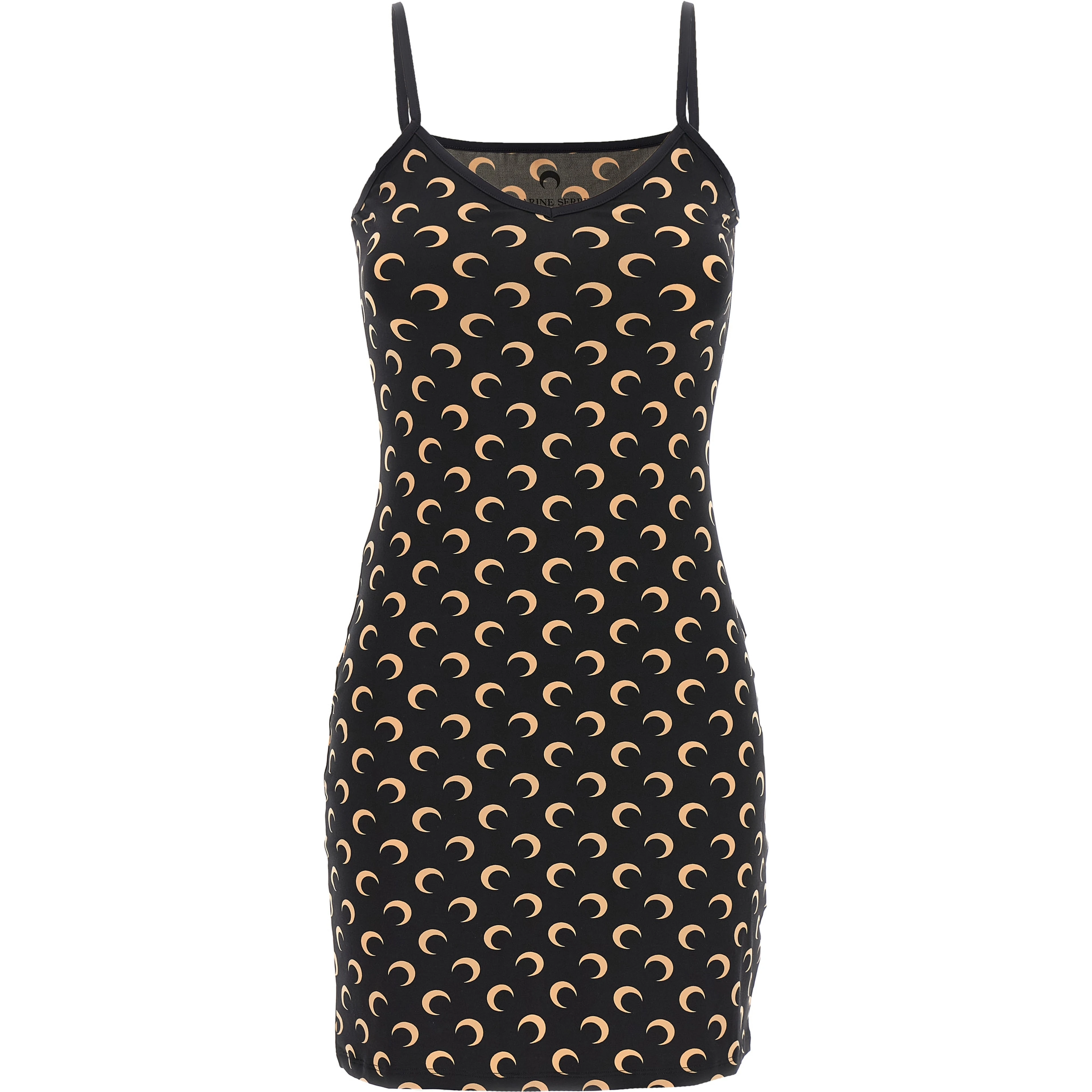 Black Polyamide Short Dress