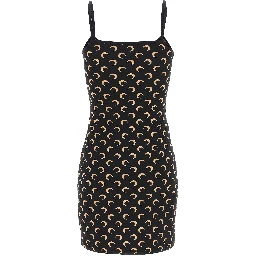 Black Polyamide Short Dress