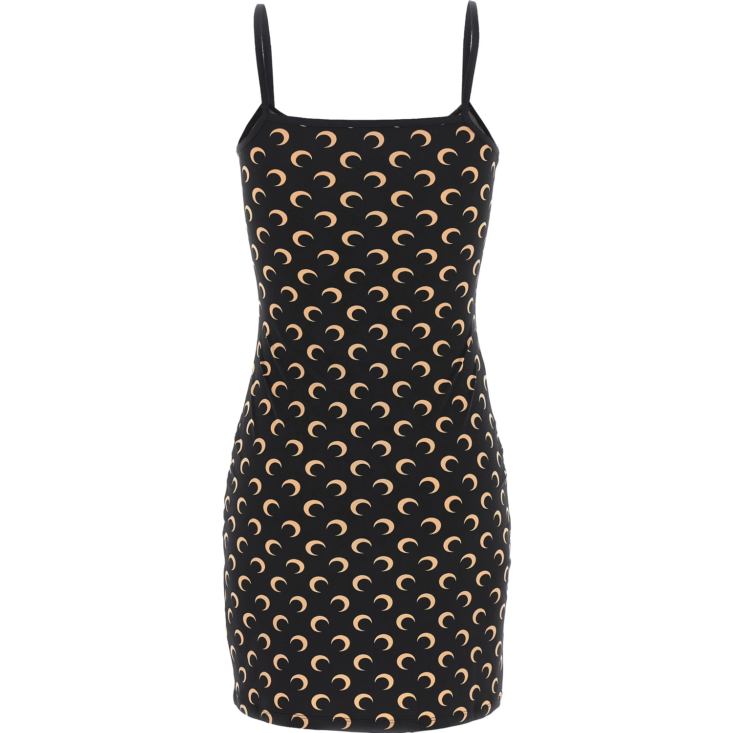 Black Polyamide Short Dress