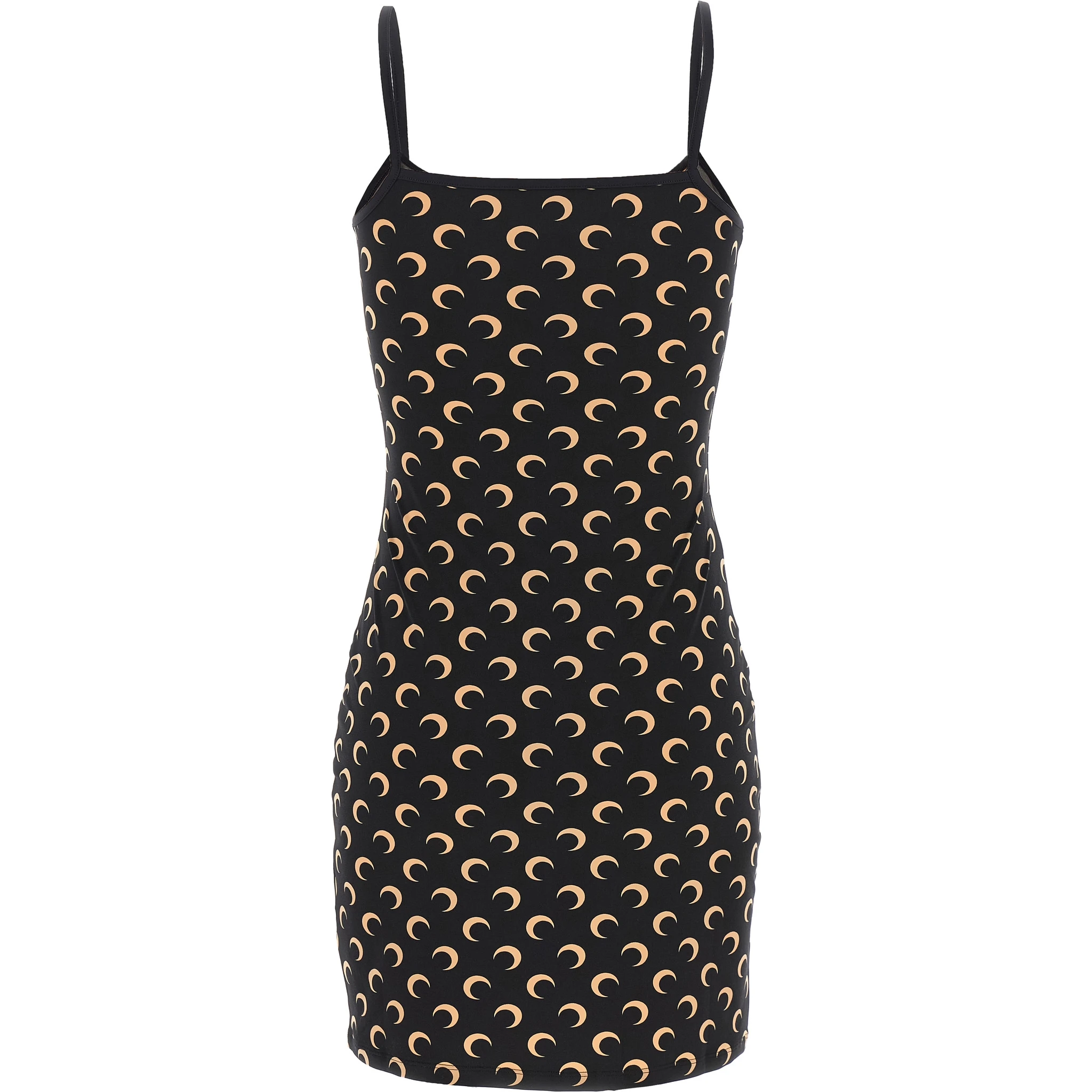 Black Polyamide Short Dress