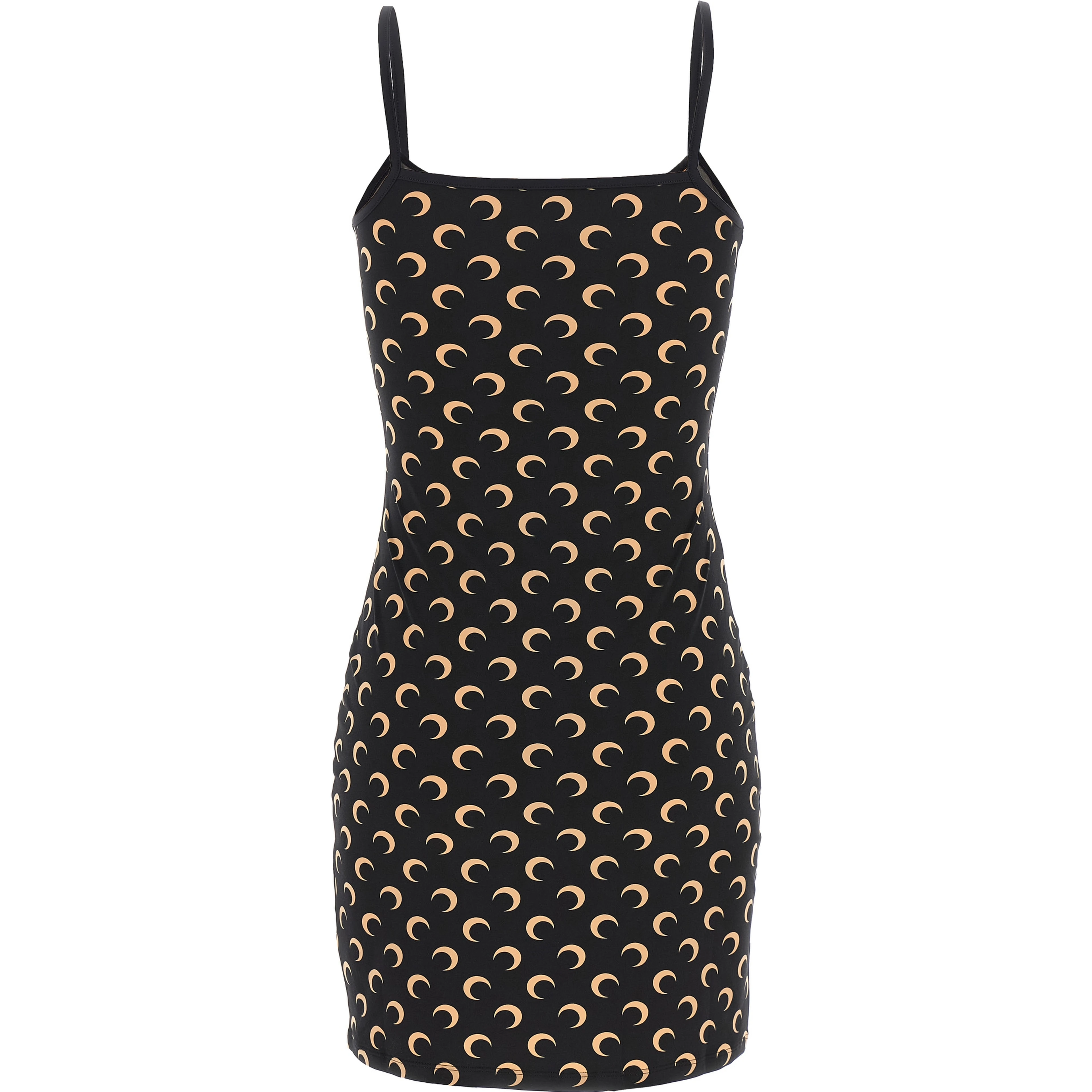 Black Polyamide Short Dress