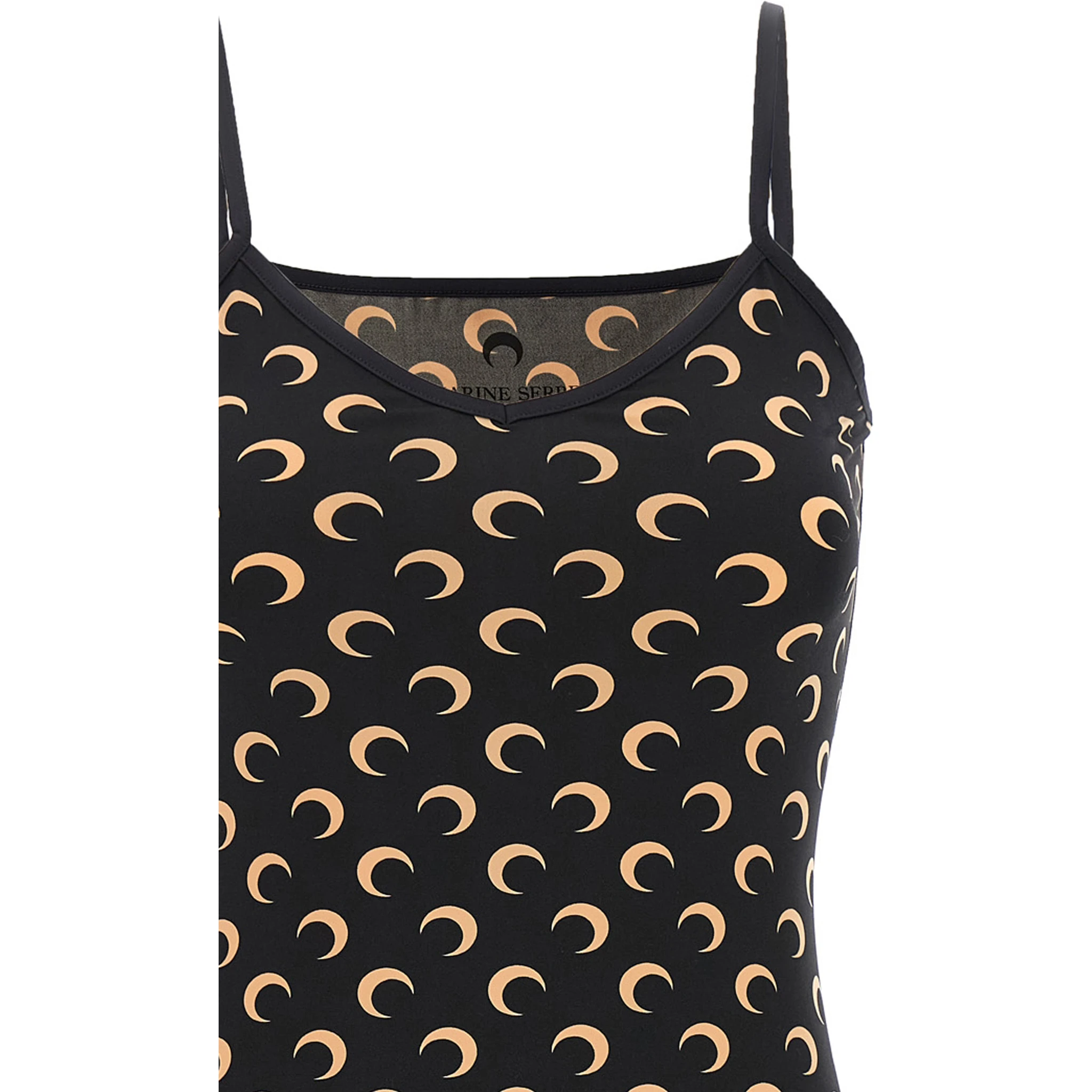 Black Polyamide Short Dress